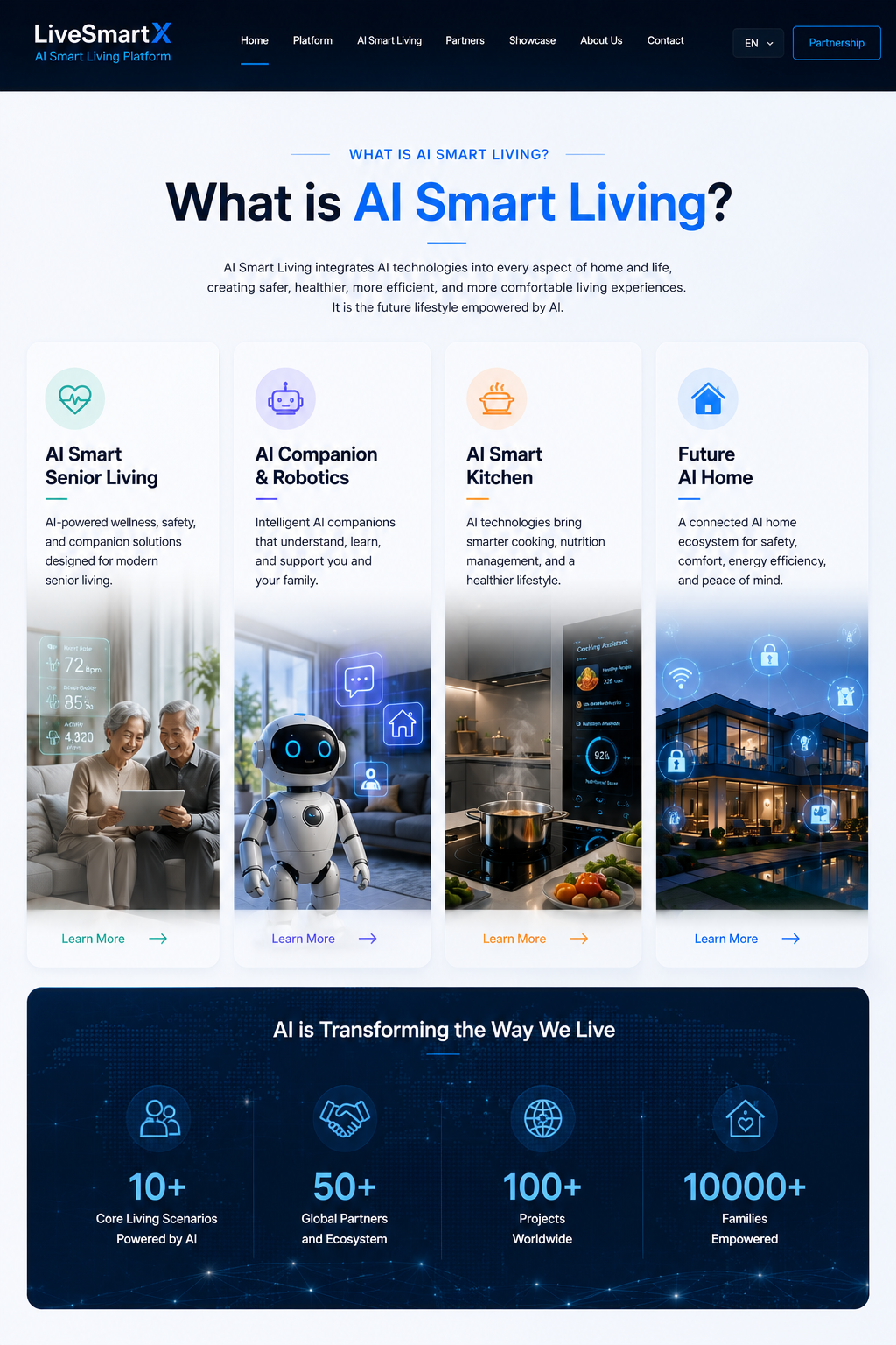AI Smart Living second screen visual
